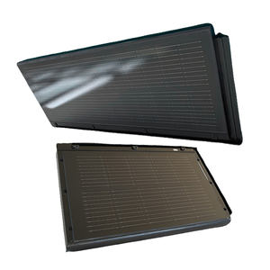ブラックブラウン50W 51W 52W 53wソーラーパネルフラットルーフ強化ガラスソーラー屋根タイル屋外ハウス用アパート - Product Image 4
