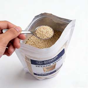 Sésame blanc/mixte biologique de qualité supérieure 250g Max 6% d'humidité Max 1% de matières étrangères Rendement en huile 44-60% - Product Image 1