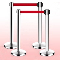 Barrière rétractable de poteau de stanchion de ligne de file d'attente de ceinture de contrôle de foule de banque d'hôtel de route d'exposition