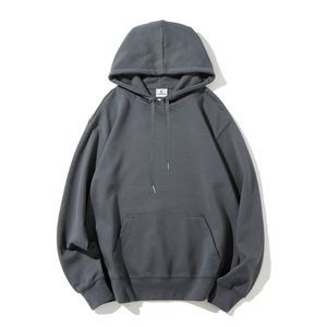 Felpa con <span class=keywords><strong>Cappuccio</strong></span> Unisex Streetwear, Vestibilità Regolare, Design Semplice in Tinta Unita, Manica Lunga, Pullover Ricamato - Product Image 2