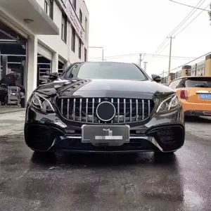 메르세데스 벤츠 E 클래스 W213 2016 2017 2018 2019 2020 W213 AMG 바디킷 그릴 안개 램프 커버