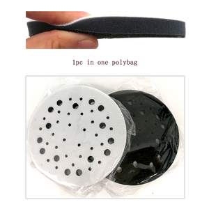 Almohadilla de esponja suave con bucle de gancho de 5 pulgadas y 44 agujeros, almohadilla de protección, almohadilla de interfaz para herramientas abrasivas, pulido de madera, muebles de Metal - Product Image 3