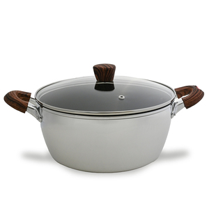 High Quality Titanium-Coated Kitchen Cookware Cooking <b>Sets</b> <b>Pot</b> <b>Set</b> Non-Stick With Glass Lid - Product Image 1