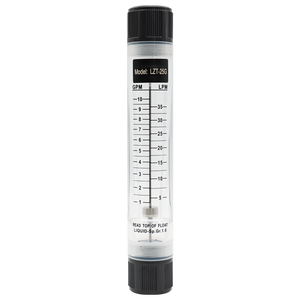 เครื่องวัดอัตราการไหลแบบโรต้ามิเตอร์ สำหรับแก๊ส ท่อแก้ว ขนาด 10-100SCFH พร้อมข้อต่อ NPT 1/8 นิ้ว - Product Image 1