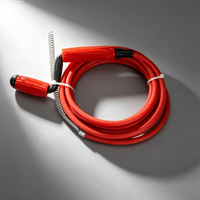 Tuyaux de drainage en acier plastique de haute qualité pour le nettoyage des eaux usées, forets filetés, outils de débouchage OEM pour toilettes et baignoires