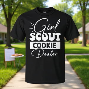 เสื้อยืดพนักงานขายคุกกี้เกิร์ลสเควตส์สำหรับเด็กผู้หญิง เสื้อคู่ครอบครัว - Product Image 3