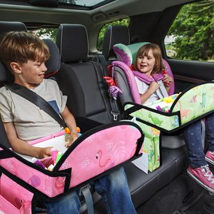 Luxury Car Seat Stroller Travel Tray with Zipper Closure-Portable Kids Organizer Storage <b>Bag</b> for Road Trip & <b>Plane</b> Use - Product Image 3