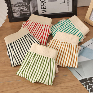Caleçons Boxers Respirants en Coton Tricoté pour Hommes XXL, Taille Logotée à Rayures Carreaux, <span class=keywords><strong>Pyjama</strong></span> de Maison Grande Taille, Livrés en Sachet - Product Image 2