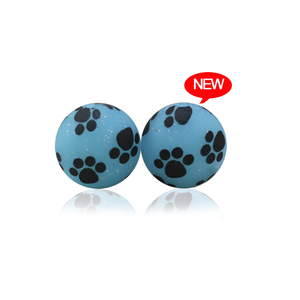 Nuevas Cuentas de Silicona con Purpurina de 15 mm de la Serie Huellas de Patas 2024, Redondas para Masticar, para Bolígrafos, Fabricación de Joyas, Collares, Pulseras, Manualidades DIY - Product Image 6