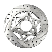 Disque de frein fixe VESR Maple God en alliage d'aluminium argenté, avant, 3 trous, 220 mm, espacement des trous 7,0 pour motos électriques