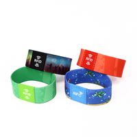 Bracelet RFID extensible personnalisé avec logo, étanche, puce 213 NFC, pour identification sportive