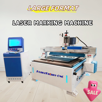 Chine 1325 CNC grande surface de marque miroir en verre acrylique machines de marquage Led miroir Laser sablage Machine