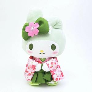 Llavero de peluche de Hello Kitty con kimono de matcha, colgante suave para bolso, My Melody, mascota adorable, colgante para mochila, regalo, productos de personajes japoneses - Product Image 5