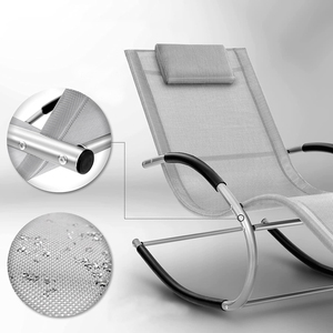 Chaise longue à bascule de jardin <span class=keywords><strong>Tony</strong></span> Garden, de haute qualité, en vente chaude, pour l'extérieur, patio, orbital, zéro gravité, bon loisir, tissu, cadre en métal - Product Image 5