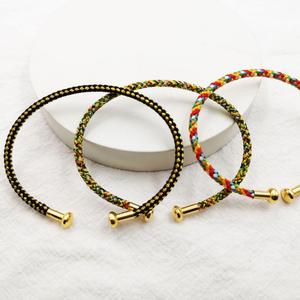 Thời Trang Đồ Trang Sức Titan Thép Cuff <span class=keywords><strong>Bangle</strong></span> Polyester Dây Cho Phụ Nữ 16-17Cm Thép Không Gỉ <span class=keywords><strong>Bangle</strong></span> 848966 - Product Image 5