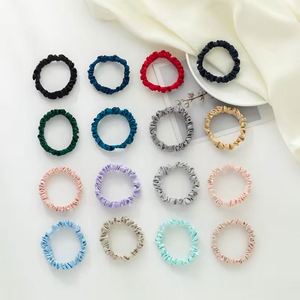Chouchous pour cheveux en soie de mûrier 19 mm, accessoires élastiques, design mignon, en stock - Product Image 2