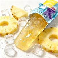 Produit phare : Gelée de fruits glacée à manger en sachet, saveurs assorties Ananas, Raisin, Goyave, collation de fruits surgelés, OEM