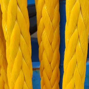 ColoRful 28mmx300m 12 Strand Spliced UHMWPE Rope HMPE Rope For Marine Shipping/Mooring/Towing