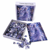 Puzzle en carton de 500 pièces, dessin animé, illustration personnalisée, puzzles en papier pour cadeau