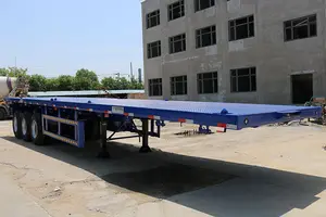 تصميم خفيف للنقل على شكل حاوية شبه مقطورة مسطحة مصنوعة في الصين