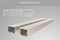 Profil architectural linéaire à flasque et enfoncé de profil en aluminium de LED pour la LED allumant 65*35mm