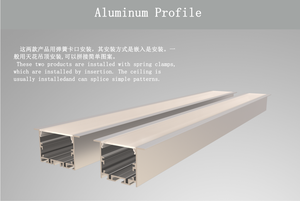 Mặt bích và lõm tuyến tính Led nhôm hồ sơ kiến trúc hồ sơ cho LED chiếu sáng 65*35 mét - Product Image 4