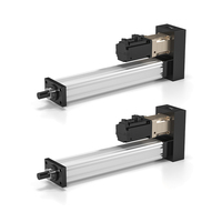 Cilindros Eléctricos de Alta Precisión JST S4 4KN con Husillos de Bolas, Motor de 400W, Velocidad de 50mm/s, IP66, Servo XinJe, Carrera de 100mm, Husillo de 5mm