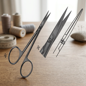 Manicure <b>Scissors</b> Silver Finish Straight Cuticle Pedicure Eco-friendly Stainless Steel Beauty Customized Logo Manicure Trimmer - Product Image 6