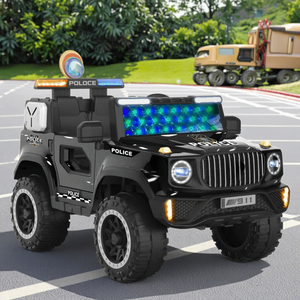 Voitures électriques 12V pour enfants avec télécommande, lumières et lecteur <span class=keywords><strong>de</strong></span> musique, pour les 5-7 ans, design en plastique durable - Product Image 4