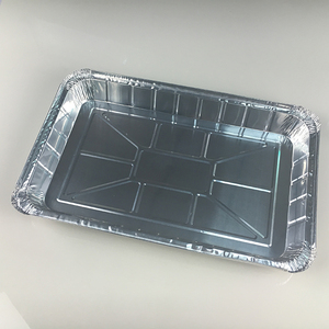 <span class=keywords><strong>Grand</strong></span> plateau <span class=keywords><strong>jetable</strong></span> en <span class=keywords><strong>aluminium</strong></span> de 1800ml, récipients de cuisson rectangulaires, couvercle en PET, <span class=keywords><strong>plat</strong></span> à tarte pour BBQ Grill Plate - Product Image 5