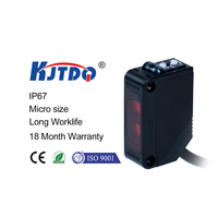 KJT vente en gros FS30 carré diffus rétro réfléchissant à travers le faisceau capteur photoélectrique infrarouge 3 fils 10-30V DC commutateur optique