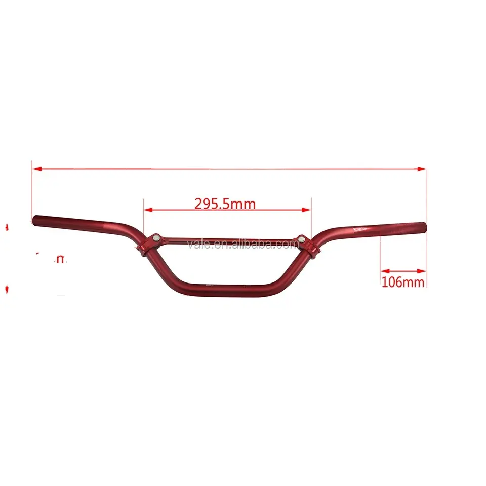 Manillar cónico de aleación para motocicleta todoterreno, CNC-190 para Motocross de 22mm y 7/8 ", diámetro no variable, 50cc-160cc