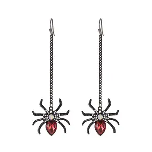 European Alloy Enamel Little Devil Bat Pumpkin Earrings Spider Web Earring Halloween Jewelry For Kid Girl Accessories