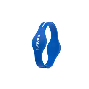 Braccialetti RFID in Silicone di Alta Qualità a Doppia Frequenza 125KHz/13.56MHz con Chip per <span class=keywords><strong>Cronometraggio</strong></span> Gare - Product Image 1