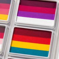 Palette de peinture corporelle arc-en-ciel à base d'eau, 12 couleurs, pour enfants, idéale pour les fêtes et événements - Vente en gros