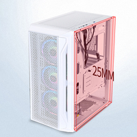 Boîtier d'ordinateur OEM de bonne qualité en stock boîtier PC ATX en verre à bas prix avec ventilateurs colorés et refroidissement