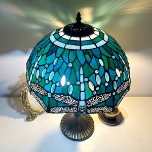 Lámpara de Mesa Longhuijing Estilo Libélula Azul de 16 Pulgadas, Ecológica, Flexible, LED AC E26, Pantalla de Vidrio Tintado, para Sala de Estar - Product Image 6