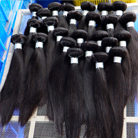 Extensions de cheveux naturels en trame, vente en gros, cheveux humains vierges indiens bruts 10A 12A, double trame, ondulés, en lots