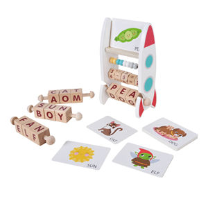 2024 nouveau jouet en bois préscolaire Abacus Rack fusée ressources d'apprentissage jeu éducatif ensemble de jouets - Product Image 4