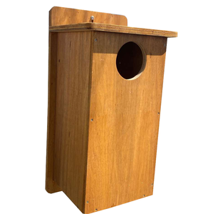 Özelleştirilebilir bambu kuş yuvalama kutusu açık evcil hayvan kafesi düğme kapatma katı hayvan desen sürdürülebilir böcek evi yaşam için - Product Image 2