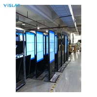 Affichage numérique Vislat pour événements, écran tactile tout-en-un sur pied, LCD/LED, 32/43/55 pouces, publicité mobile