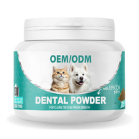 Poudre dentaire pour chiens et chats, nettoie les dents, gencives saines et haleine fraîche, gère la plaque et le tartre, sans brossage nécessaire