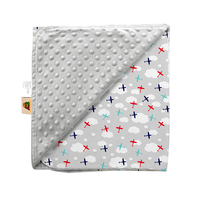 Échantillon gratuit avec livraison aux États-Unis : Couverture bébé en minky pour garçons, motif citrouille de dessin animé, chaude, pour nouveau-né, vente en gros