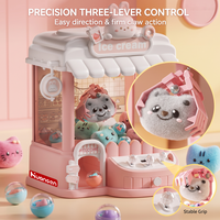 KZHM Machine à griffes à jouets en peluche, modèle lapin mignon, jeu d'arcade éducatif pour enfants, avec œufs surprise, cadeaux pour garçons et filles