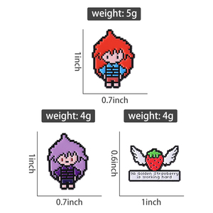 Pin esmaltado de personaje de juego de píxeles, broche de figura de acción Retro, insignia de solapa, regalo de joyería para amigos y jugadores - Product Image 6
