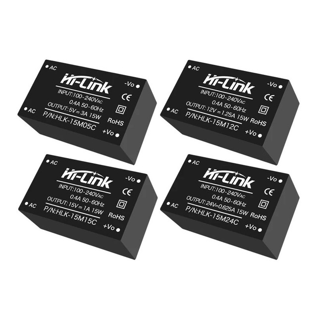 XINLIWEI hot selling  15w 220v 240v 5v 9v 12v 15v 24v Power Supply Mode Ac Dc Converter   HLK-15M05C 15M09C 15M12C 15M15C 15M24C
