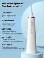 Hydropulseur de soins dentaires pour adultes Jet irrigateur oral hydropulseur sans fil portable rechargeable électrique hydropulseur dentaire