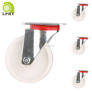 5 Zoll <span class=keywords><strong>125mm</strong></span> Industrielle Festrollen Glatte Gummi-PP Schwerlast-Räder ohne Bremse - Product Image 5