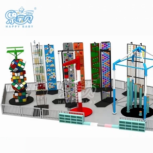 Mur d'escalade commercial intérieur pour parc à thème, structure de jeu pour enfants avec toboggan – Vente chaude - Product Image 4