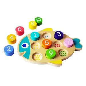 Juego de combinación de madera TS, Juguetes Divertidos de aprendizaje de matemáticas, juguetes educativos para edades tempranas de entrenamiento preescolar, juego de matemáticas